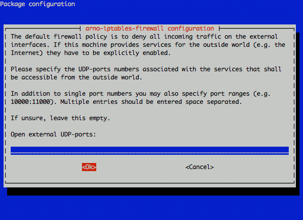 arno-iptables-firewall open UDP ports definition